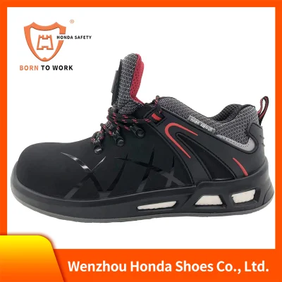 軽量帯電防止工業用フライニット作業タイプ男性鋼先芯スポーツ安全靴履物